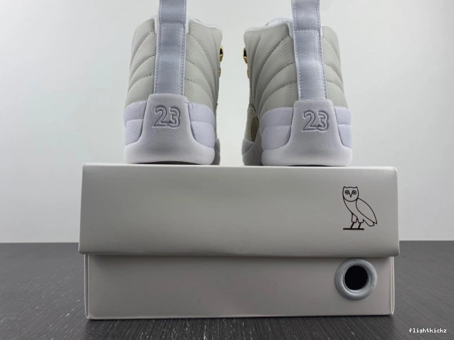 White Jordan OVO 12 873864-102 Retro 1002